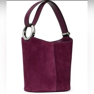 Brand New Kate Spade Halo Suede Mini Bucket Bag